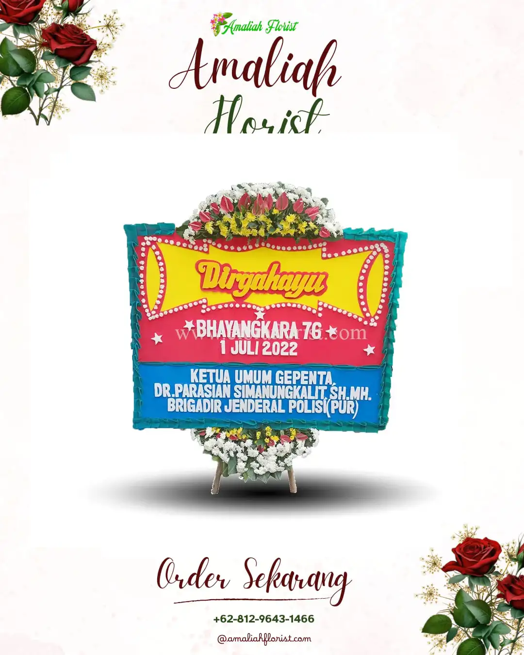 Papan Bunga HUT Ulang Tahun Aceh Barat